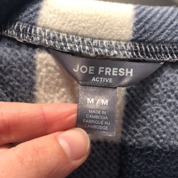 Blue flannel fleece pullover - Picture 3 of 3